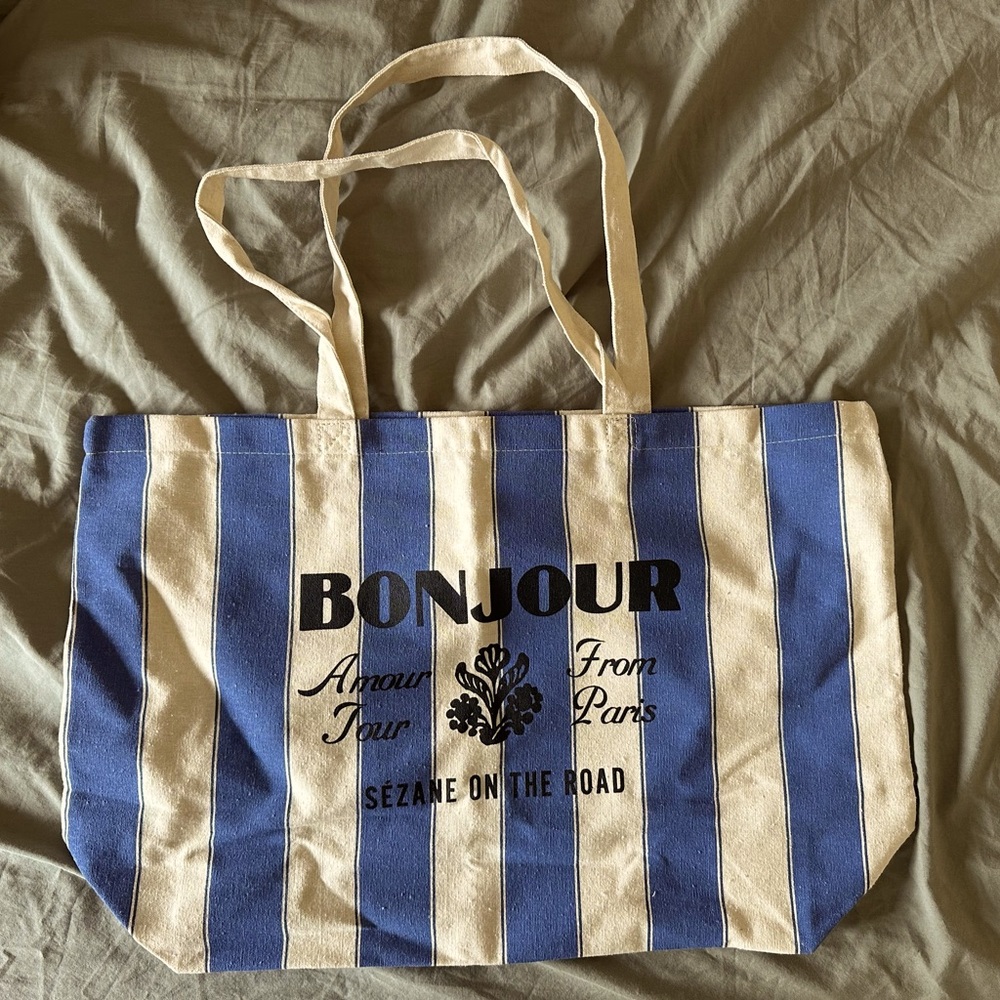 NEW Sezane Bonjour Tote